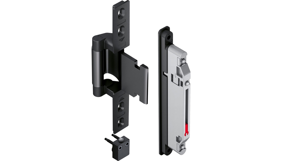 La bisagra oculta Roto Solid C para puertas de aluminio es apta para RC 2 y est� certificada seg�n SKG**...