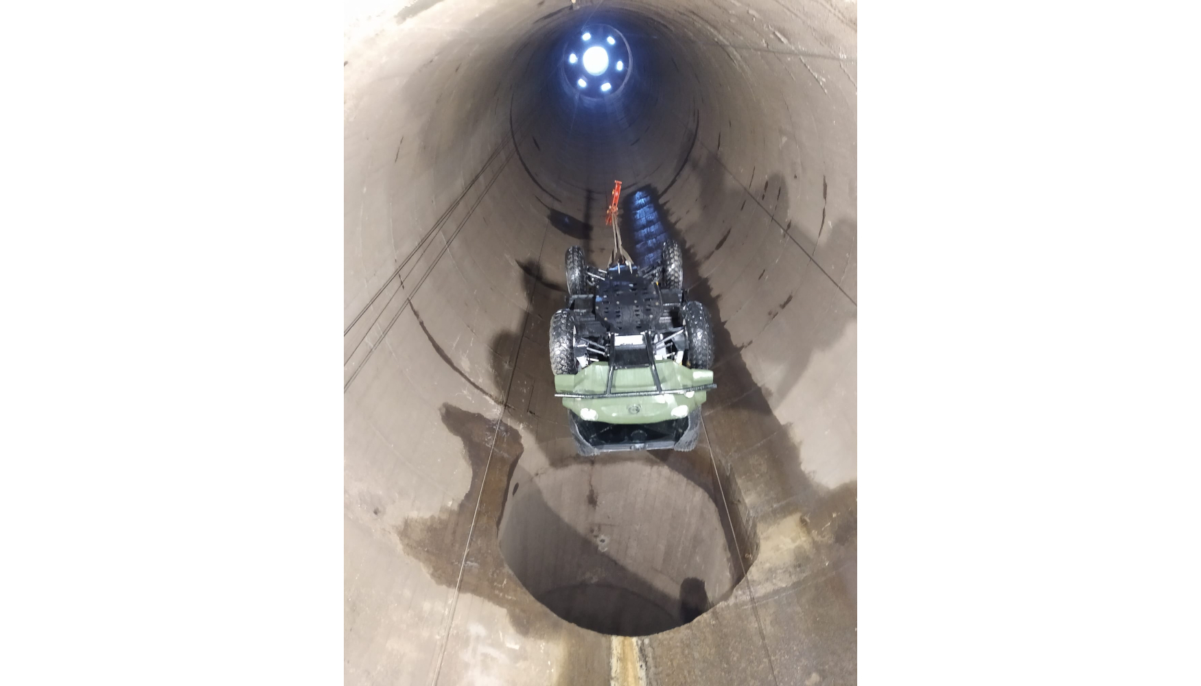 Introducci�n del buggy a trav�s de la chimenea