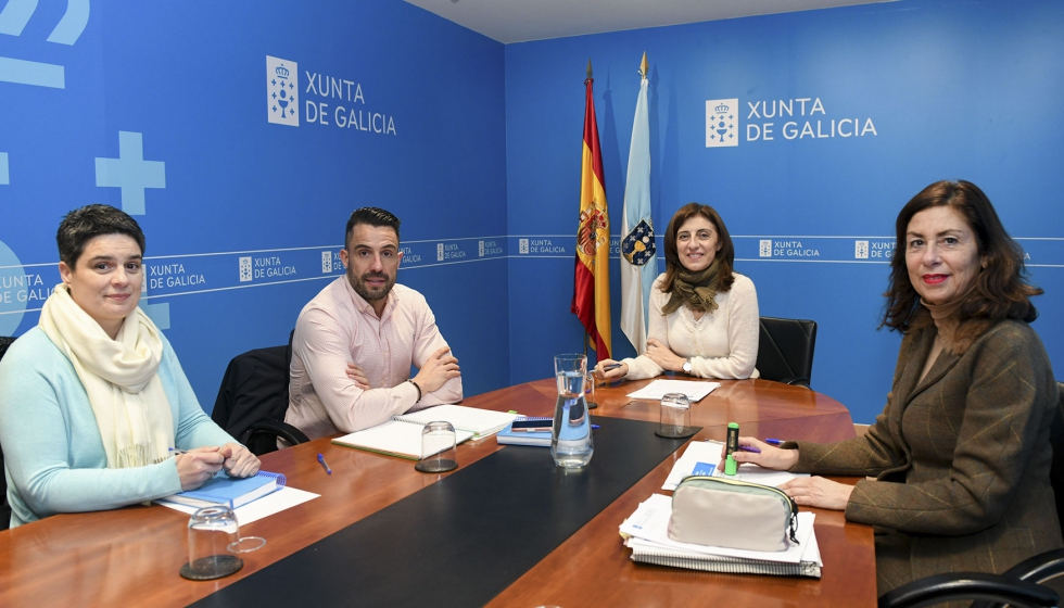 Reuni�n entre los representantes de la Xunta de Galicia y la Asociaci�n de Criadores de Raza Porcina Celta (Asoporcel)