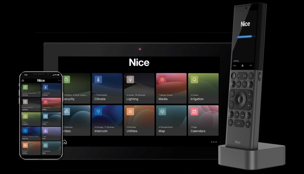 ELAN OS 9.0 es el nuevo sistema operativo avanzado dise�ado por Nice para el control de todo el hogar y toda la empresa