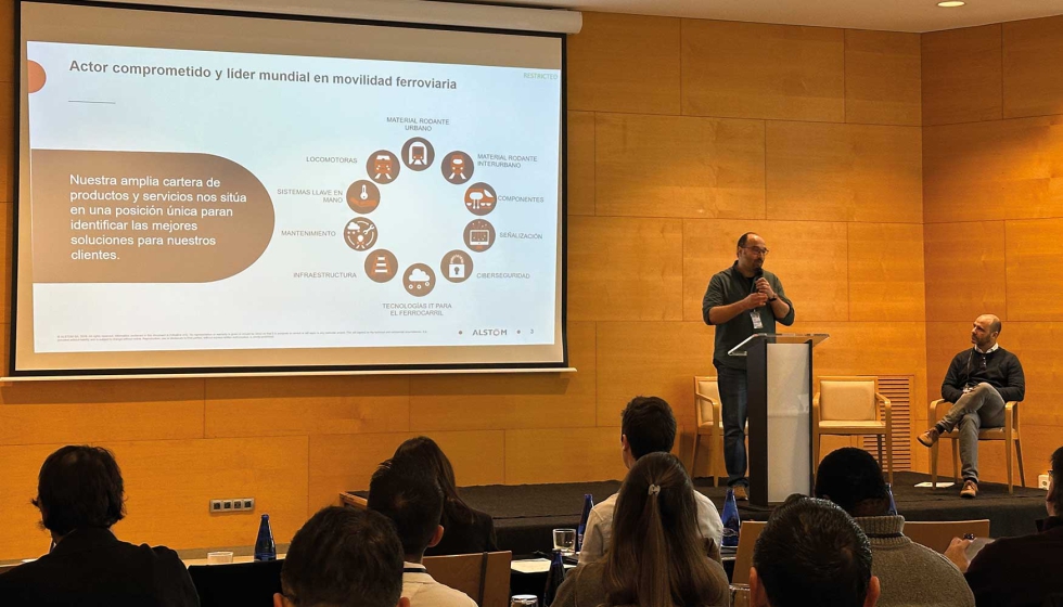 Jaume Altesa, ingeniero de I+D en Alstom, expuso los pros y los contras de apostar por la fabricaci�n aditiva en un sector como el del ferrocarril...