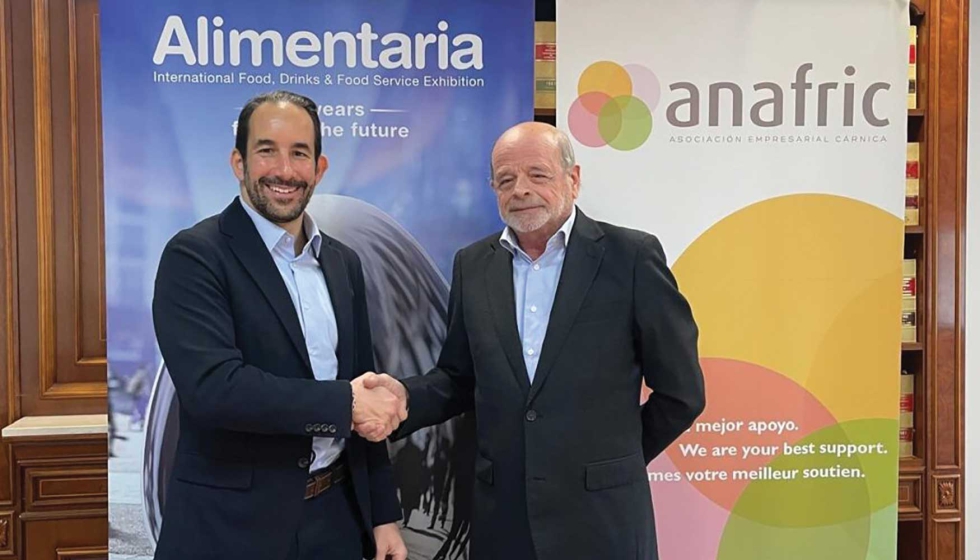Ricardo M�rquez, director de Alimentaria, junto a Jos� Friguls, presidente de Anafric