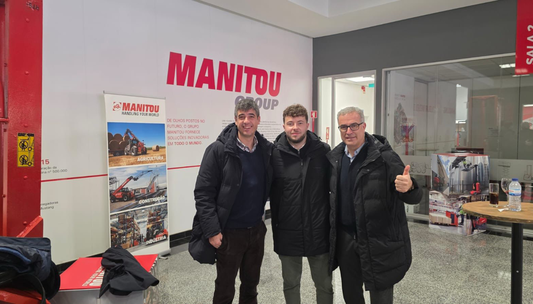 Equipo directivo de SOOS Maquinaria. De izquierda a derecha: Toni Calvo, Jacobo Castellanos y �scar Castellanos