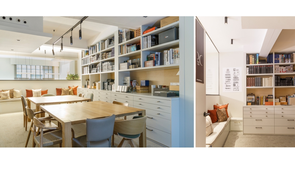 The Lab tambi�n funciona como �rea de presentaci�n de proyectos, contando con una gran pantalla integrada...