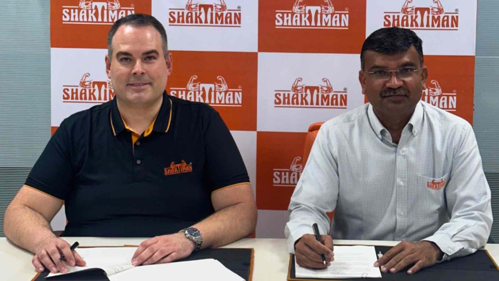 Emilio Garc�a, CEO de Farming Agr�cola, y Ashwin Gohil, propietario y Presidente de Shaktiman