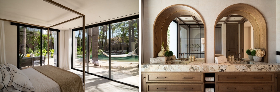 Detalle de los espacios m�s privativos de la vivienda que incorporan ba�o propio. Fotos: Jacob Asker