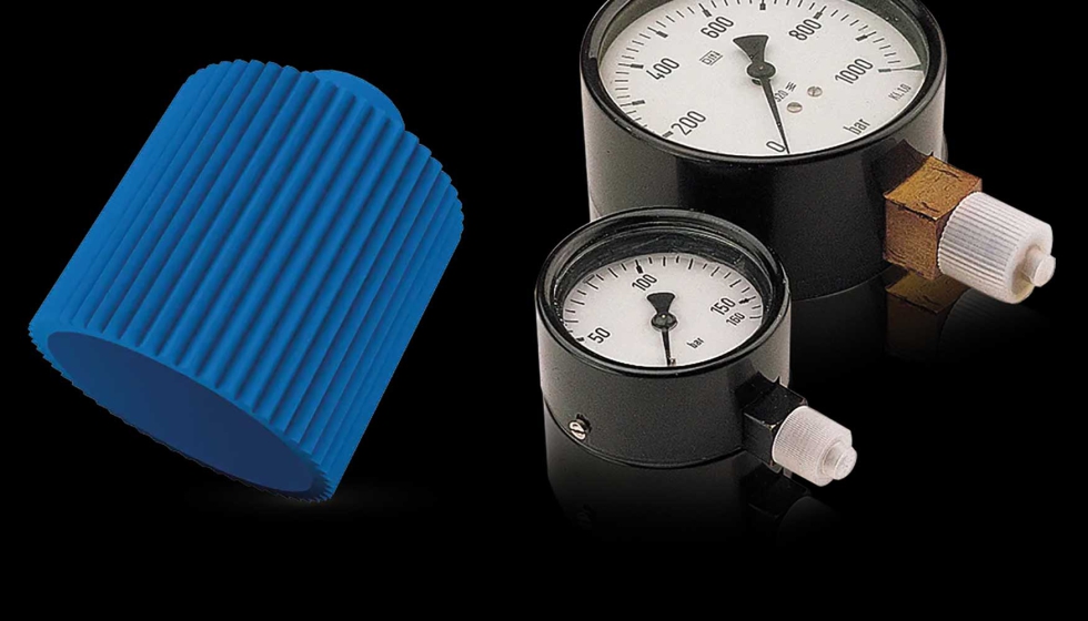 Caperuzas protectoras con exterior moleteada de f�cil agarre que facilita el desmontaje