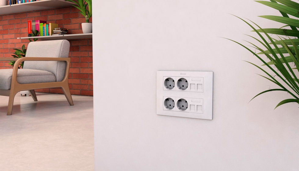 La Gama 45 de MMConecta ha sido concebida como un sistema de conectividad �a medida� para puestos de trabajo y estructurada por entornos (pared...