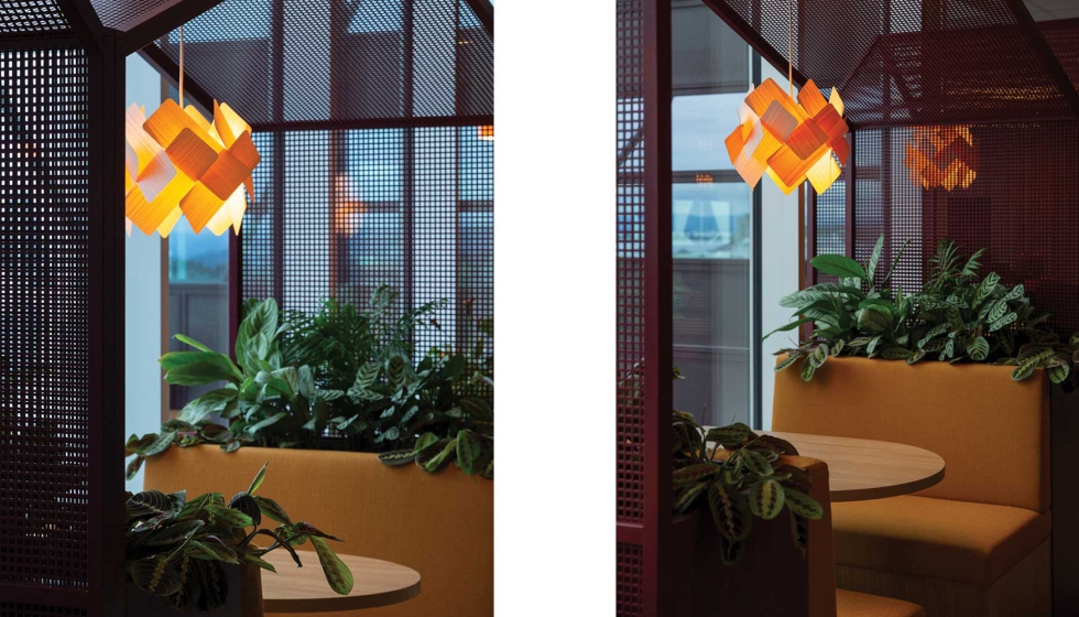 La Escape Suspension act�a como elemento de iluminaci�n general y decoraci�n en zonas comunes