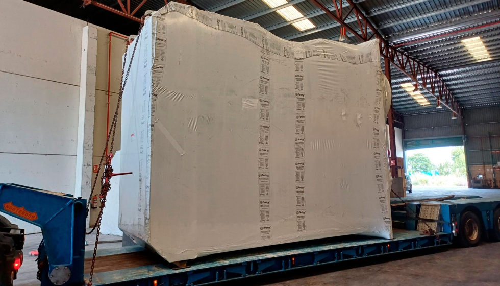 Env�o mar�timo de un recuperador de convecci�n de 19.600 kg de Barcelona a Veracruz