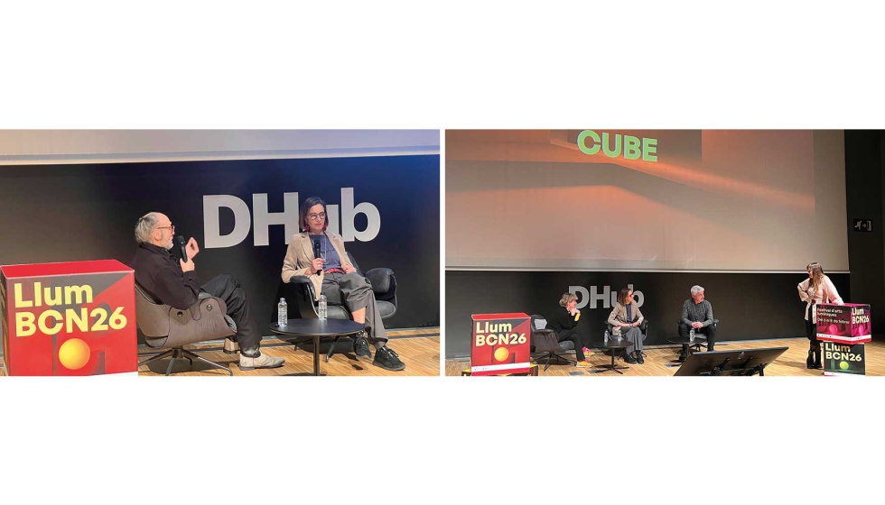 Antoni Miralda (izquierda) y Cube (derecha) participaron en la sesi�n congresual que repasaba los 15 a�os de historia de esta festival...