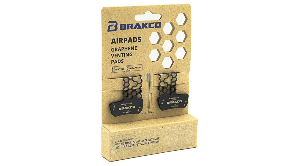 Detalle de las Brakco BPH AirPad Graphene, orientadas a la gesti�n t�rmica en frenos de disco