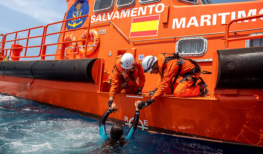En 2025, Salvamento Mar�timo prest� auxilio a 41...
