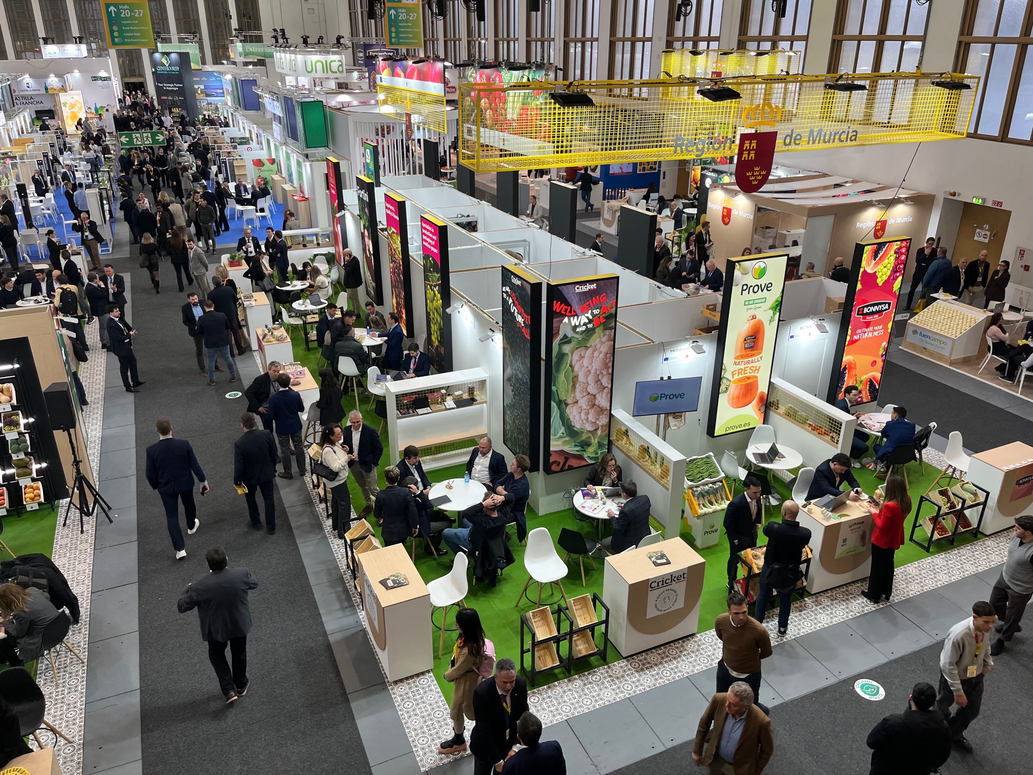 Imagen a�rea del Hall 18 de Fruit Logistica 2026