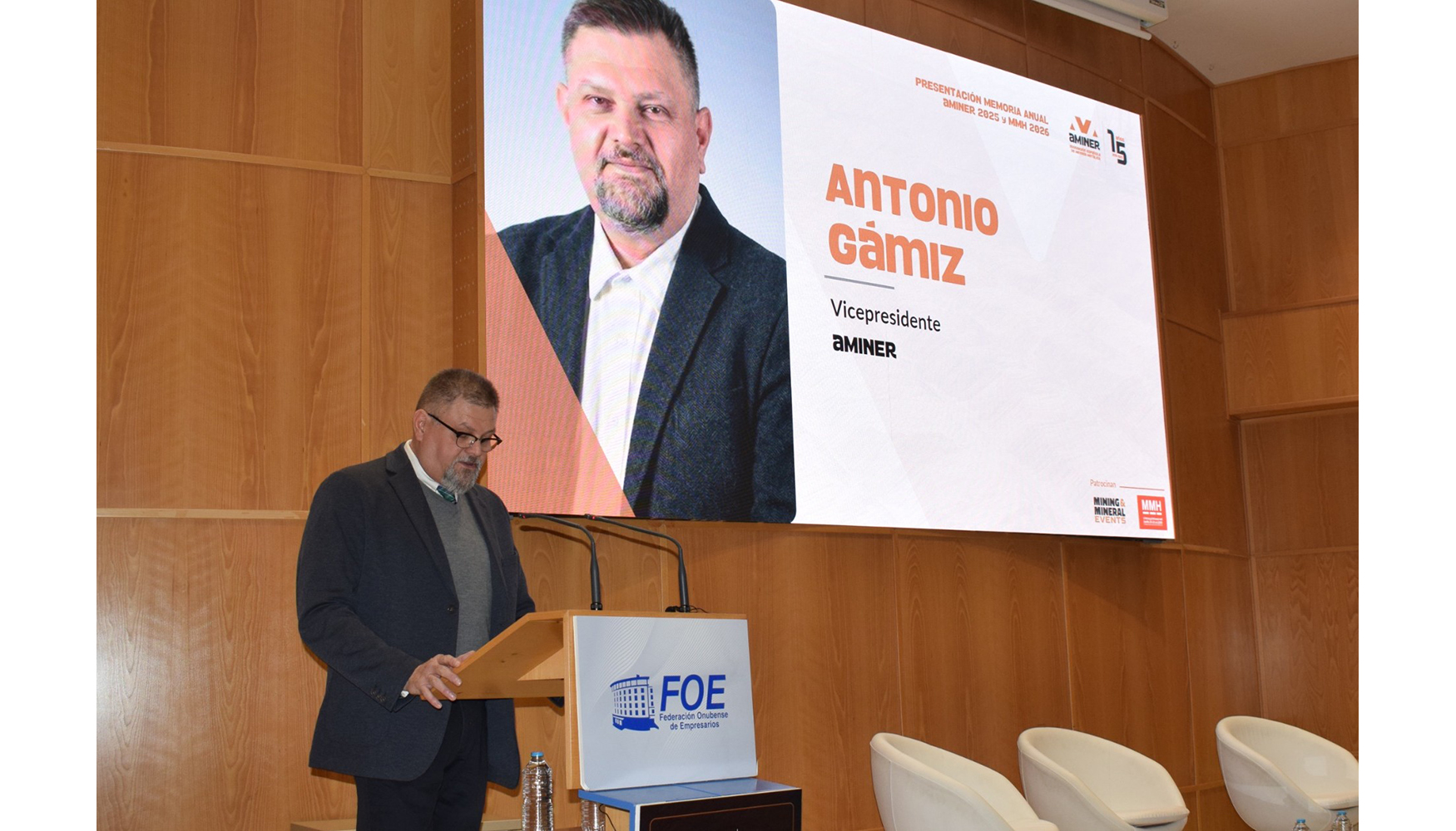 Antonio G�miz, vicepresidente de Aminer