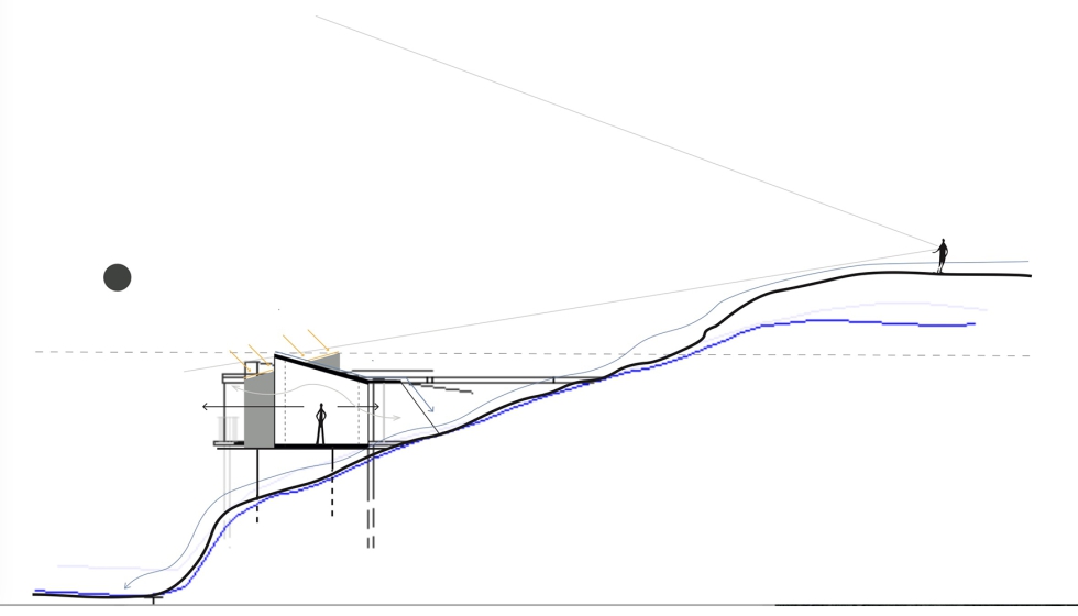 El proyecto Punt Cec se integra en el terreno sin alterarlo y busca preservar el entorno visual del paisaje