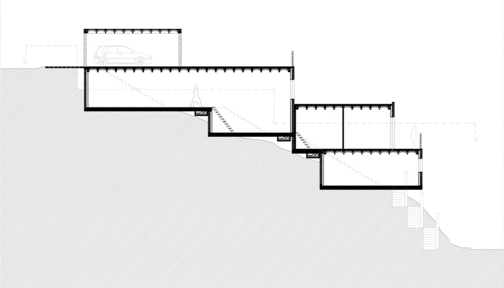 Secci�n de una de las viviendas del proyecto