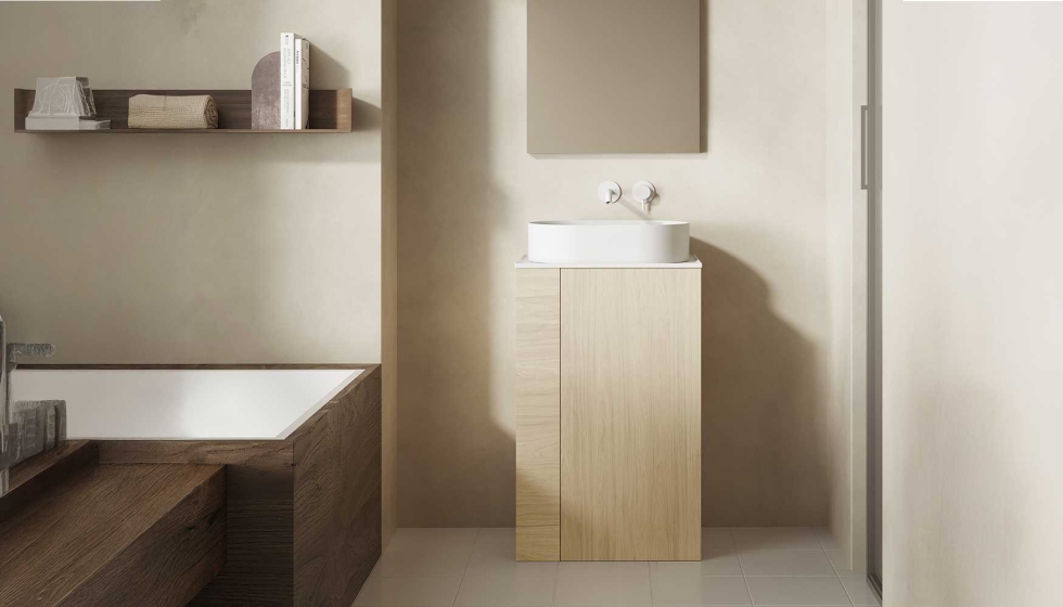 Mueble Bassi en acabado nogal �rtico