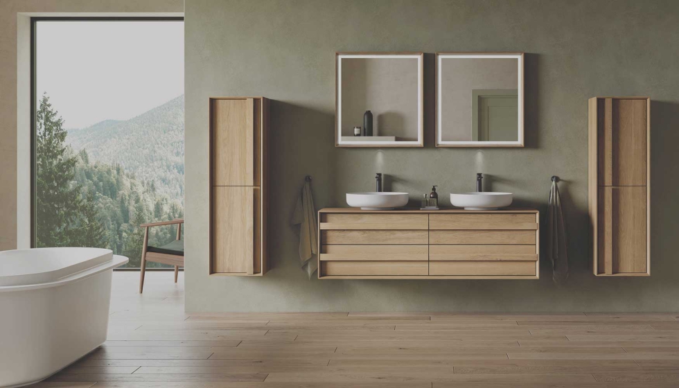 La serie de muebles de ba�o Ocavo es un reflejo de la tendencia hacia la atemporalidad de los materiales naturales...