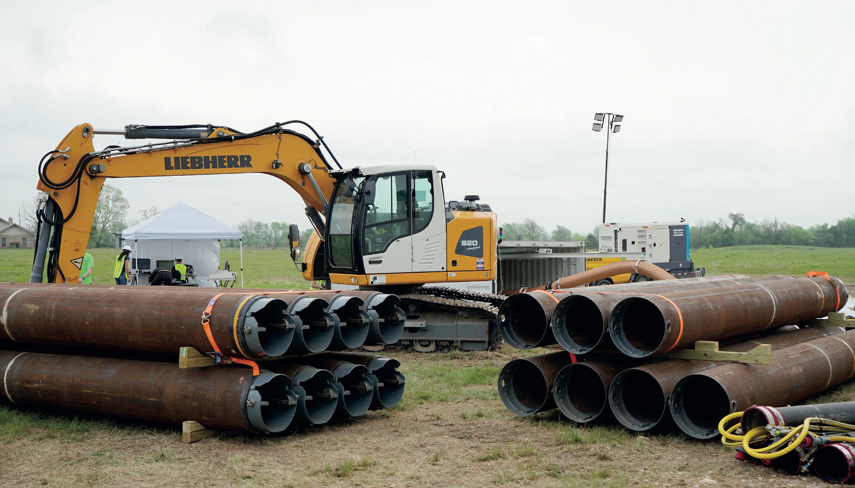 Los m�dulos tubulares constituyen el sistema del t�nel y evitan que el pozo se derrumbe. (Fotograf�a: TUM Boring)