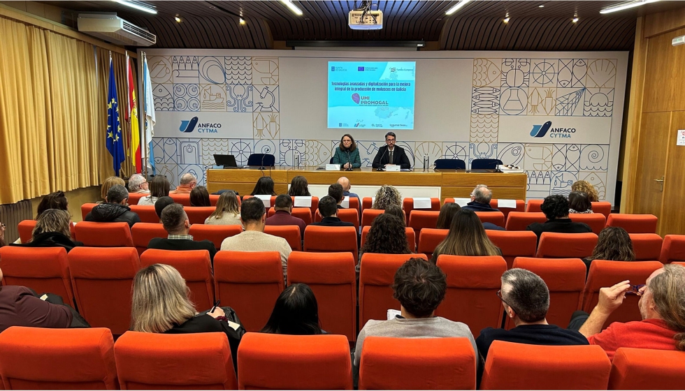 Acto de presentaci�n de la Unidad Mixta, que ha desarrollado soluciones innovadoras y digitales aplicadas al mejill�n y al pulpo...