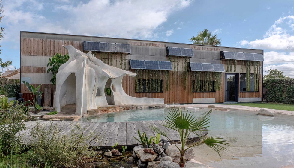 Imagen del showroom EcoHub situada en Cabrera de Mar (Barcelona)