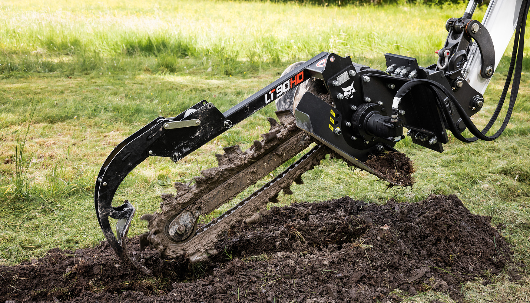 Detalle de la nueva zanjadora