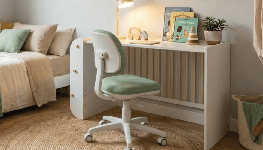 La cuna Sal�nica, transformada en escritorio. Foto: Micuna