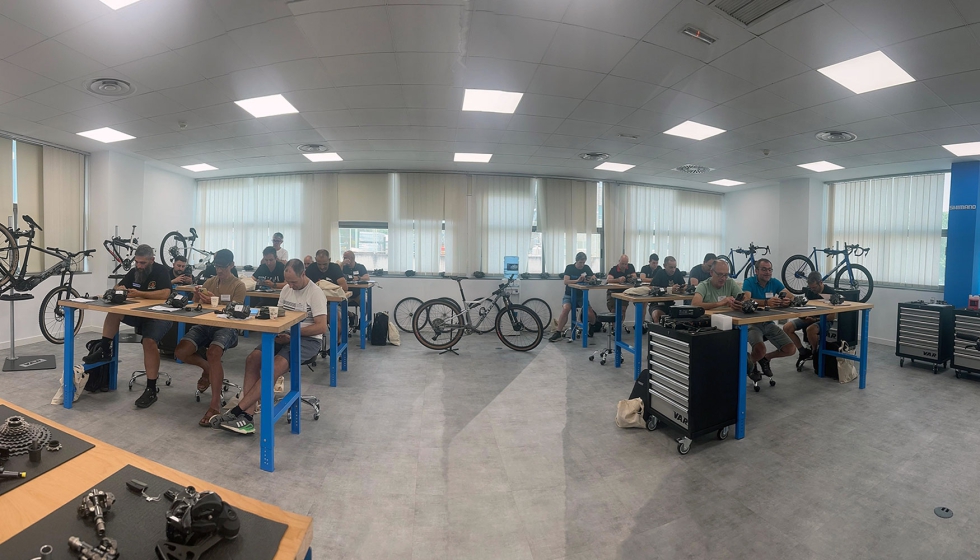 Sesi�n pr�ctica de la Shimano Academy en las instalaciones de Alcobendas