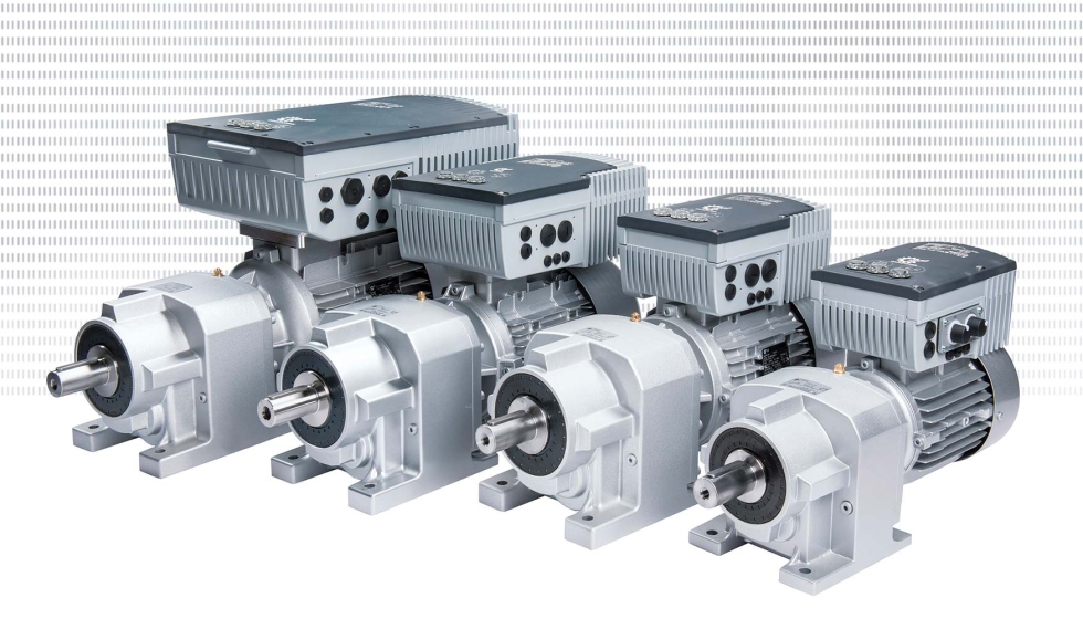 Los variadores de frecuencia descentralizados de la familia de productos Nordac Flex se montan directamente en el motor; los dispositivos se...