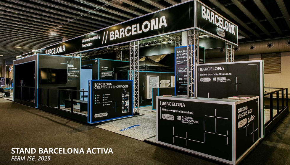 Otra de las l�neas de actuaci�n de 118 Works son los espacios ef�meros como el stand de Barcelona Activa en ISE 2025