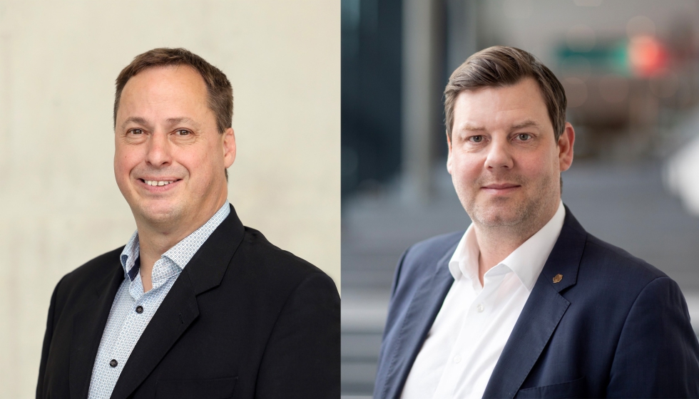 A la izquierda, Markus Tischberger, director de exposiciones y eventos de Intergastra; a la derecha, Sebastian Esswein...