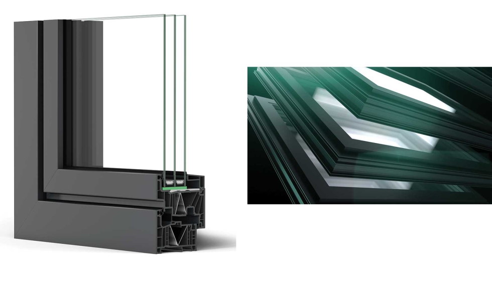 En t�rminos de rendimiento t�rmico, alcanza valores Uw de hasta 0,69 W/m�K, con un alto nivel de eficiencia que se logra gracias a la tecnolog�a LowE...