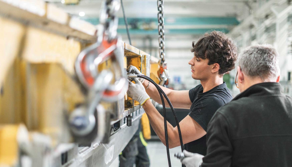 El molde de fundici�n se monta con el m�ximo cuidado