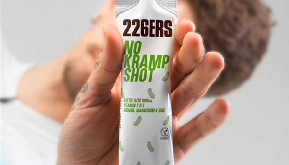 NO KRAMP SHOT se presenta en formato stick de 60 ml con apertura f�cil para uso inmediato en carrera