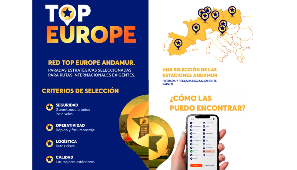 Andamur se�al� que el despliegue de la 'Red Top Europe' pretende impactar directamente en la planificaci�n y el control del repostaje en ruta...