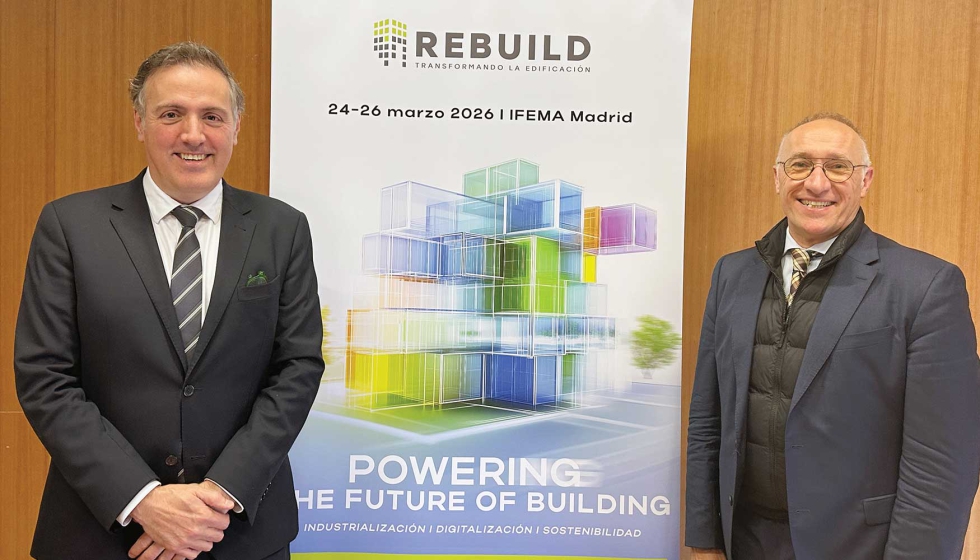 David Mart�nez, presidente de Rebuild, e Ignasi P�rez-Arnal, director del Congreso de Arquitectura Avanzada y Construcci�n 4...