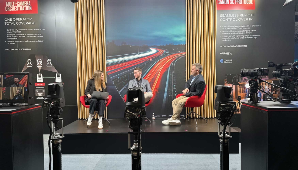 Imagen del stand de Canon en ISE 2026