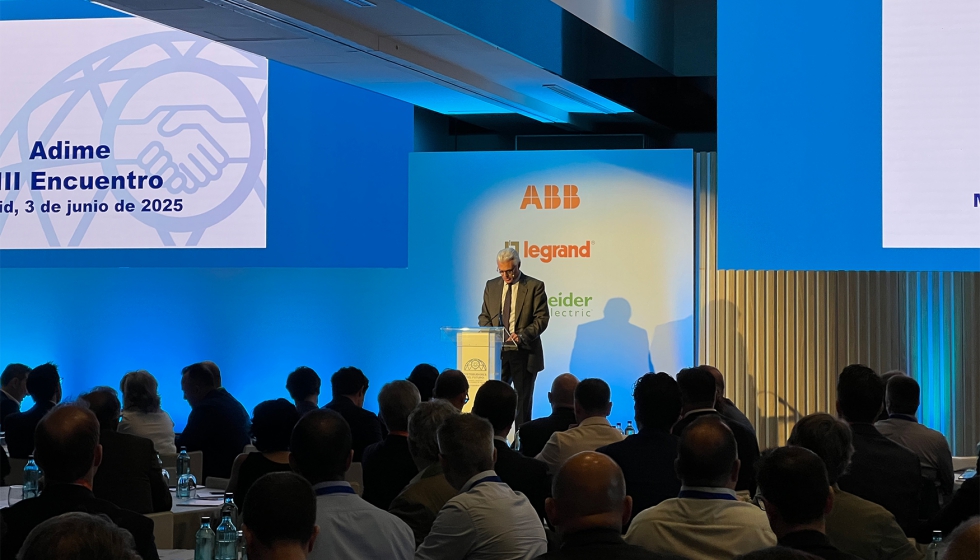 Eduardo Sato, presidente de Adime, durante el VIII Encuentro de Adime