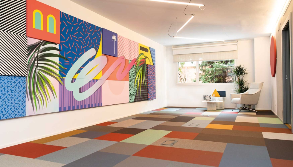 Paneles ac�sticos de la colecci�n limitada �Registros�, desarrollada por Vertisol junto al artista Antonyo Marest