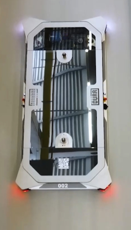 Los AGVs EcoProFleet de D�rr est�n en movimiento constante y transportan las carrocer�as de forma flexible seg�n las necesidades...