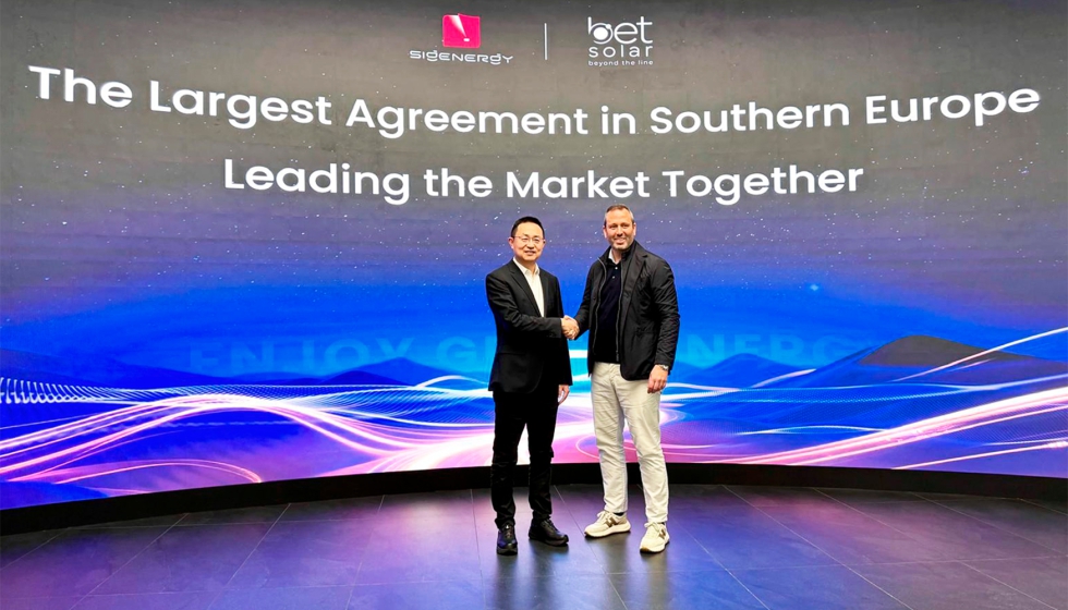 Tony Xu, fundador y presidente de Sinergy, y Borja Pellicer cofundador y consejero delegado de Bet Solar