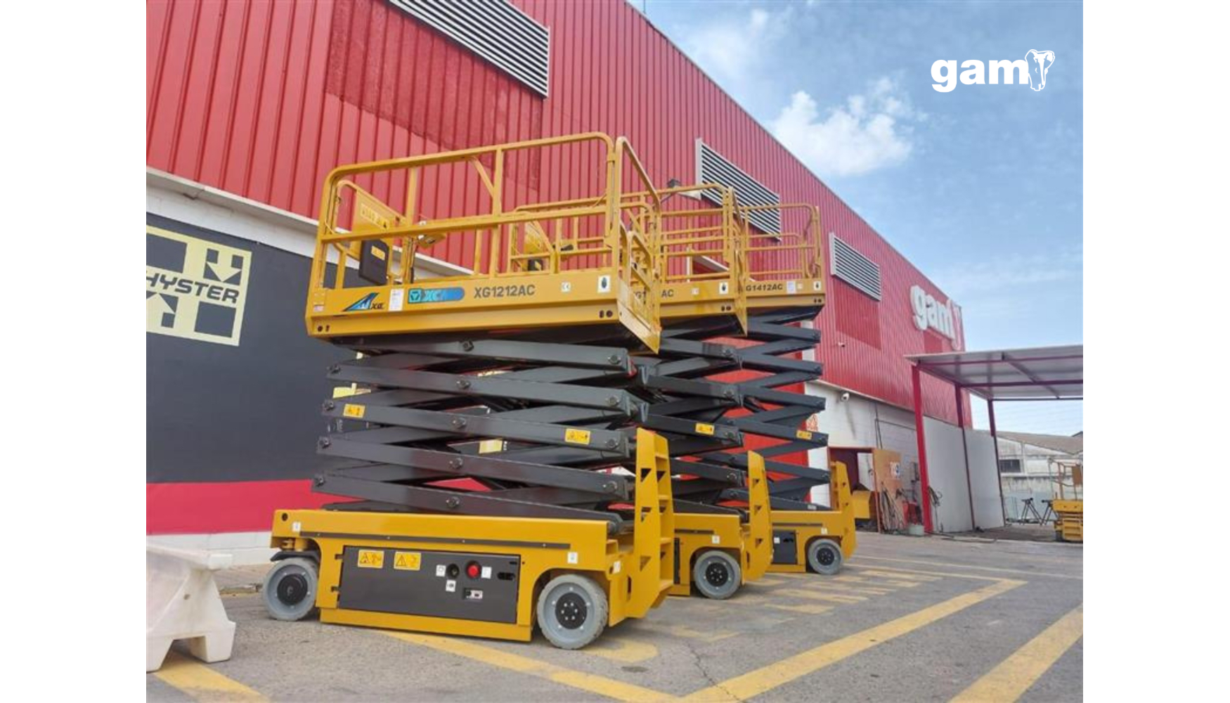 Tijeras XCMG en las instalaciones de GAM