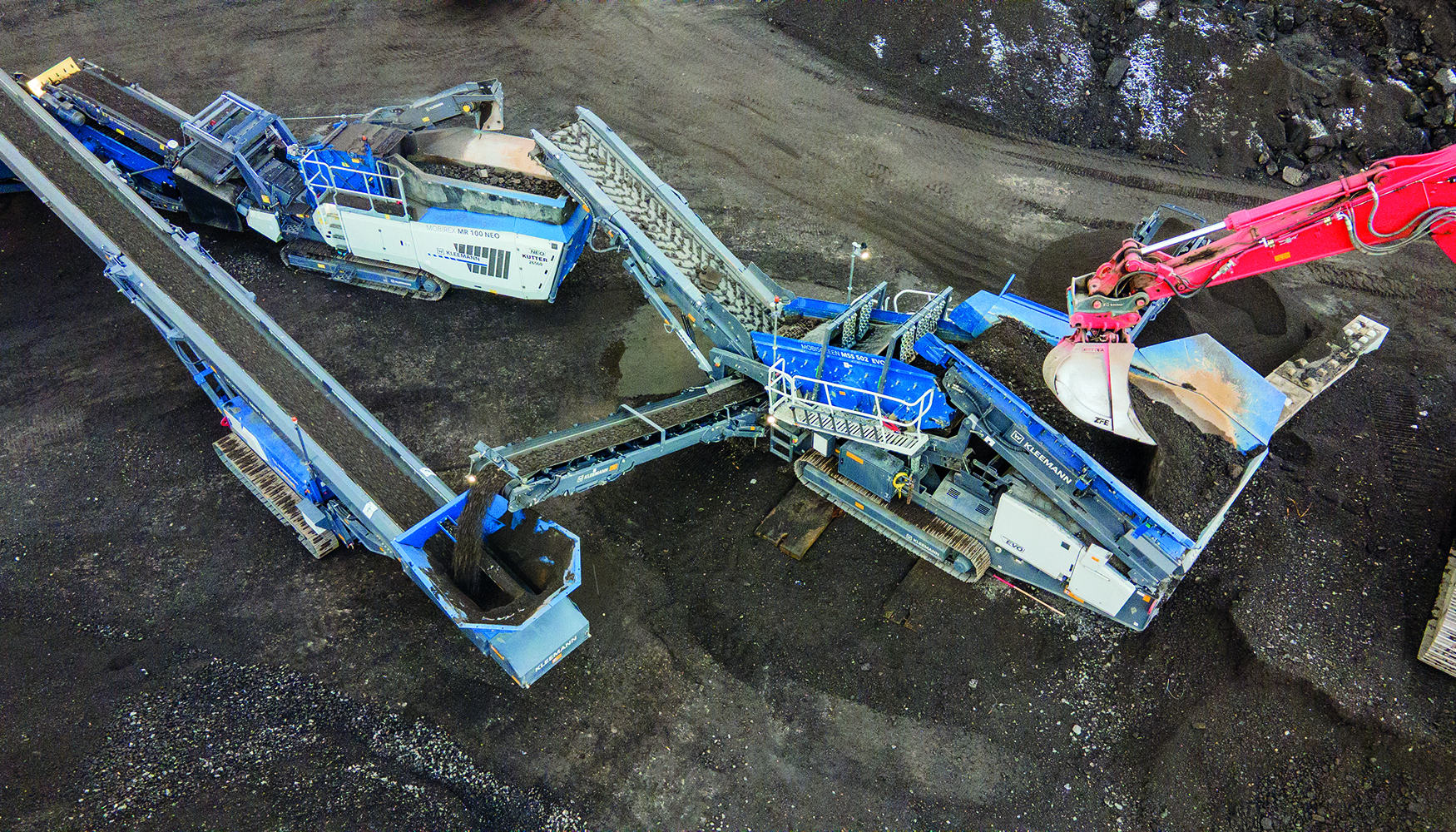 La cadena de instalaciones de Kleemann procesa hasta 240 toneladas por hora