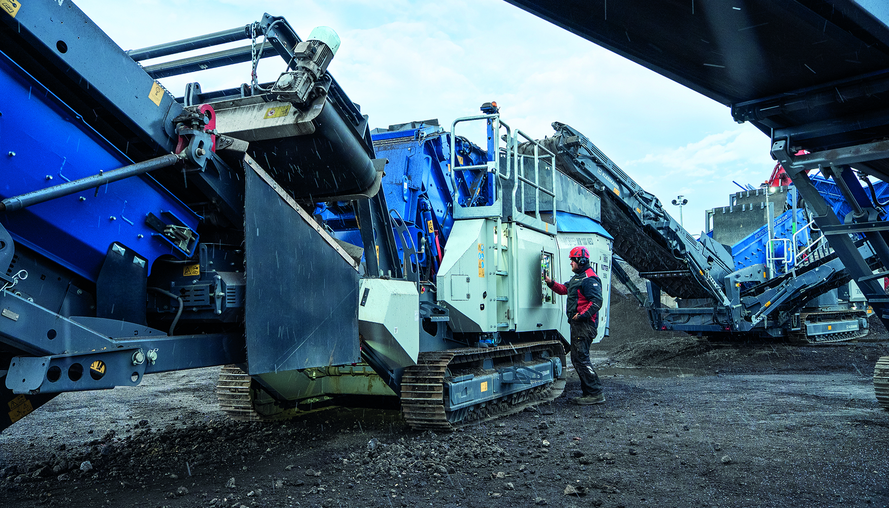 Thomas Guggenmoser, usuario de la m�quina de Kleemann