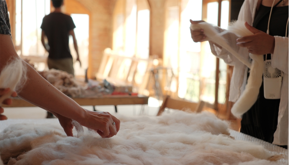 Durante un festival anual de lana celebrado en la localidad de Sort...