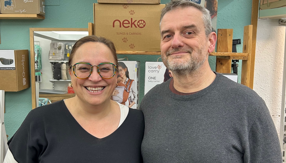 Rosa Ortiz y Xavier Mart�, propietarios de Nadons i Mamis