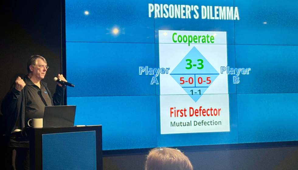 Pierre Racz, fundador y CEO de Genetec, durante su intervenci�n estrat�gica en el Genetec Global Press Summit�26