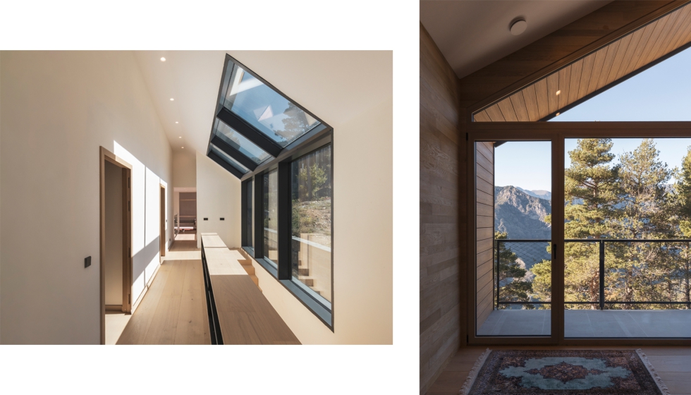 Las dos plantas superiores, construidas mediante el sistema industrializado Evowall