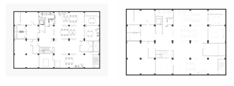 Detalle de dos de los planos de la distribuci�n de espacios de BAC